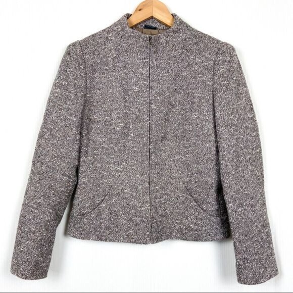 Alexander McQueen Tweed Wool Blazer Evening Jacket EU 42